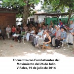 Encuentro con Combatientes del Movimiento del 26 de Julio Viñales(2)